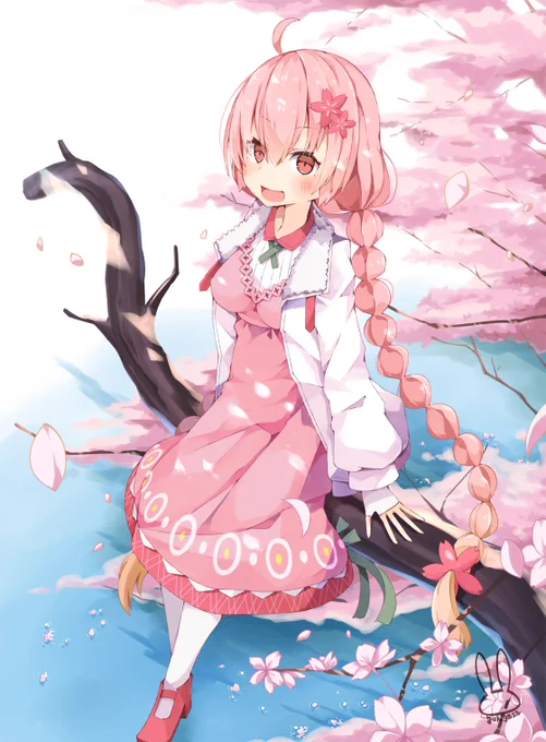 #今年も残りわずかなので今年一番伸びた絵を貼る見た絵描きさんも強制でやる 
圧倒的にあかりちゃんでした🌸 