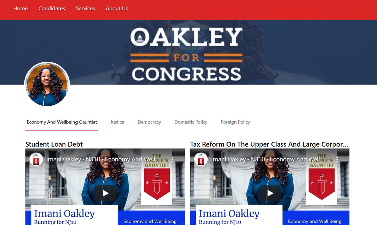 PeoplesGauntlet's tweet photo. 🚨Big Announcement‼️

Check out the new https://t.co/WbXqwwlNc8 website featuring PG Contender pages with all five gauntlets and topics neatly organized for easy viewing.

For example, Check out @ImaniOakleyNJ10's page 

https://t.co/IGdgXZhDHY https://t.co/kBqoxTqehV