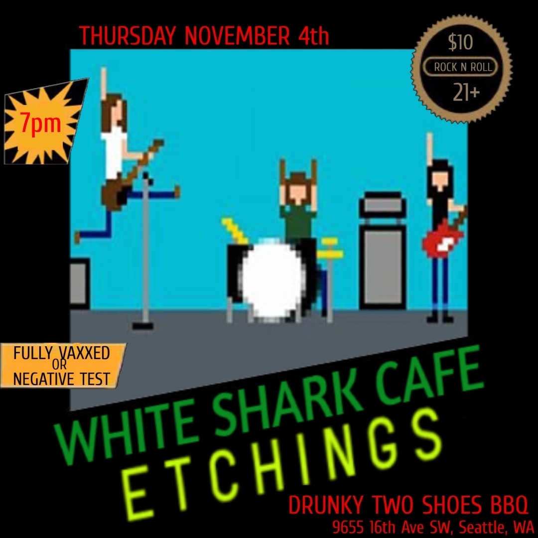 WhiteSharkCafe2's tweet photo. Let's go! First show in a long time!
@twoshoesbbq @etchingsband #Seattlemusic #seattlebands https://t.co/gQ2dMtsG0x