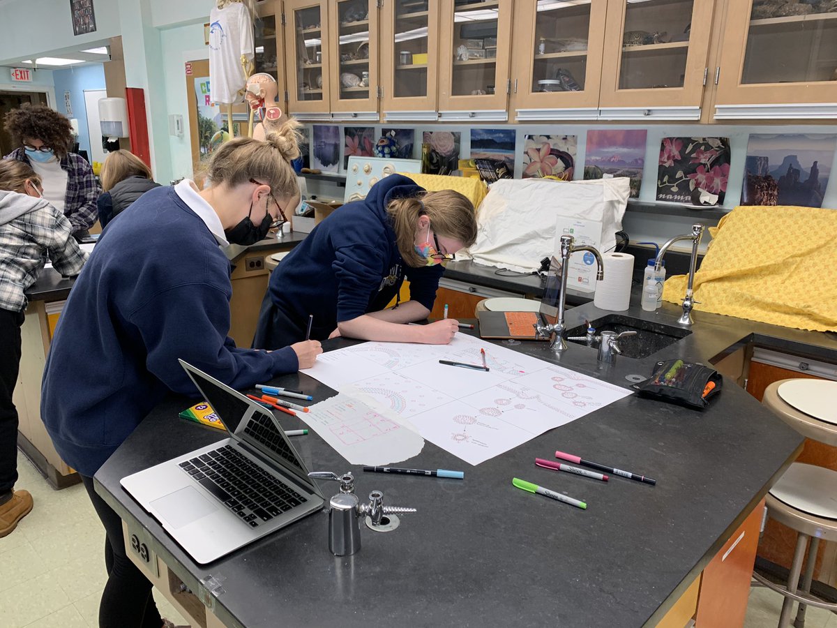 TechBioBek's tweet image. Having a blast learning about cell transport. Thank you @BiologyDJ for sharing this project. I’m so happy we are back in person so the students can create together! #ndbtigers #apbio3