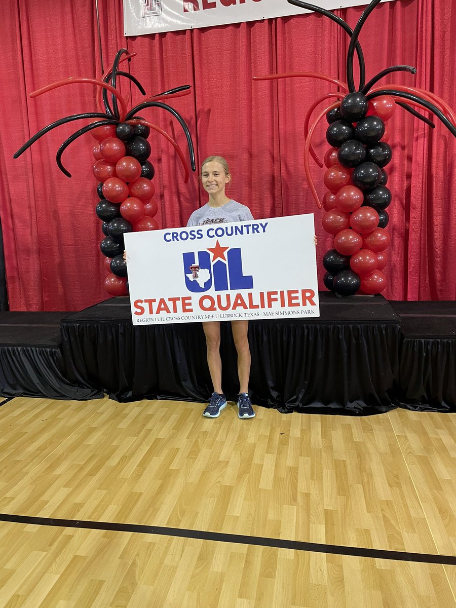 Lexi Maul finished 9th with 12:35 at the Region 1 UIL Cross Country Meet. She qualifies for the State Meet. Congratulations, we are proud of you! #harvesterpride #harvestersneverquit #regionals #statequalifier