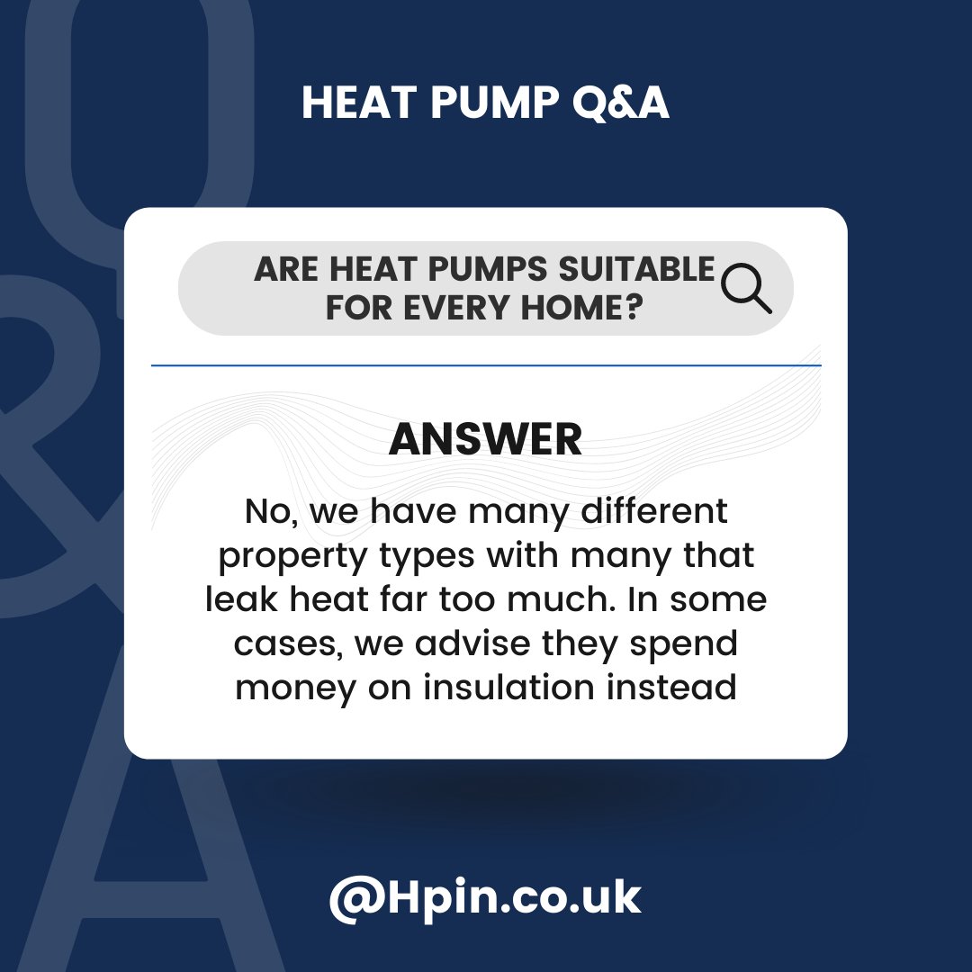 HPIN_uk's tweet photo. At CB we would never advise investing in a Heat Pump unless it is the best solution for your home! 😊 https://t.co/X6uSMegJxh