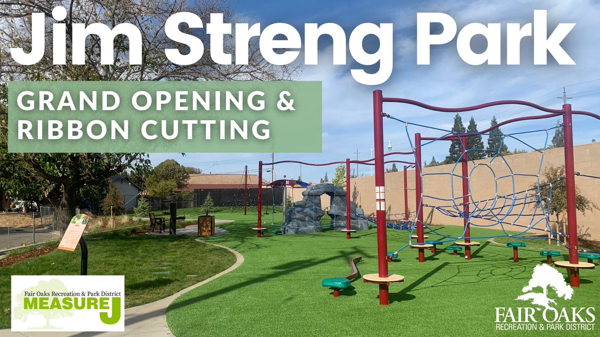 fairoakspark's tweet photo. There's a BRAND new park coming to Fair Oaks! Head out to Jim Streng Park November 4 from 4PM-6PM for the grand opening and ribbon cutting ceremony! #forpd #parksmakelifebetter
8855 Swallow Way Fair Oaks, CA 95628
Call (916) 966-1036 for more info! https://t.co/XqDH8hgDOR