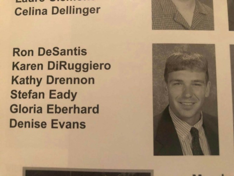 Ron DeSantis with a bowl cut.