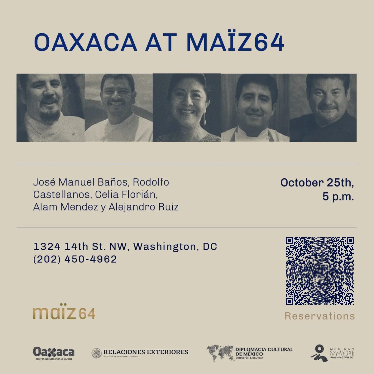 PatiJinich's tweet photo. This promises to be pretty spectacular. If you live in DC and aren’t attending yet- what are you waiting for? If you are going, see you there! @Maiz64DC https://t.co/UXgxT5F9Op
