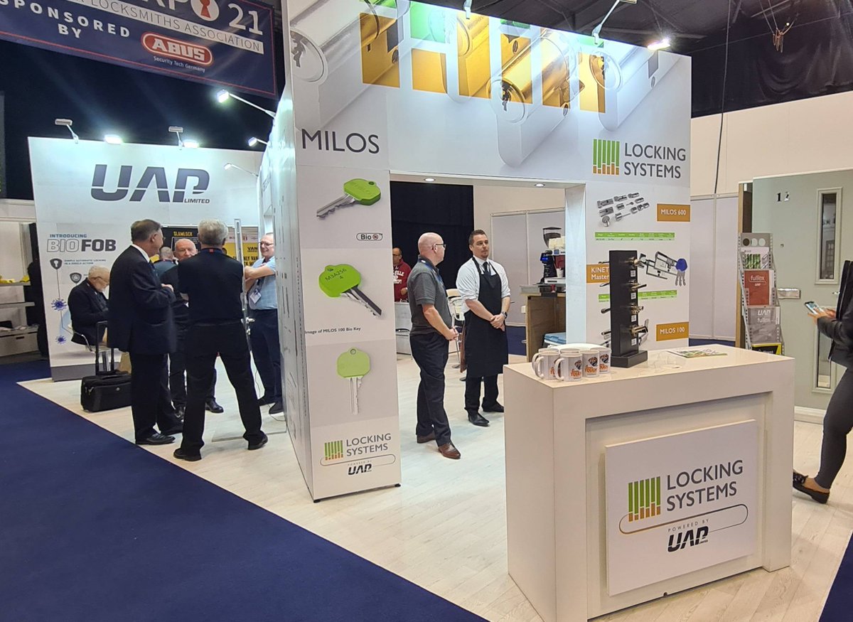 Fullexlocksltd's tweet photo. Our parent company @UAP_Limited were exhibiting at the @MLAExpo over the weekend showcasing the brand new #Fullex Kinetica+ K4 π€©
Their stand also showcased #LockingSystemsSystems, #GenuineLishi training with Martin Pink and a sneak preview of Fullex AI.
#MLAExpo #MLAExpo21 https://t.co/Vd0Oba4p62