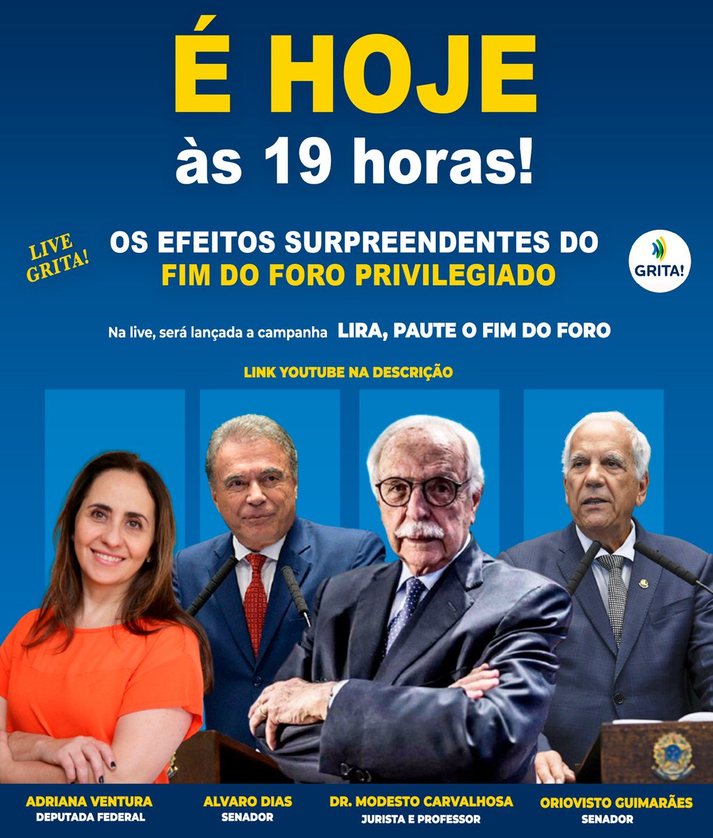 GritaNetBr's tweet photo. Diariamente, estamos reagindo aos absurdos da nossa política. É preciso virar o jogo e retomar as pautas que podem transformar o país. O fim do foro privilegiado é urgente e só falta Arthur Lira cumprir sua promessa de votar a PEC 333 nesse ano. Participe: https://t.co/tG8C16yUPs https://t.co/C09JiXyky1