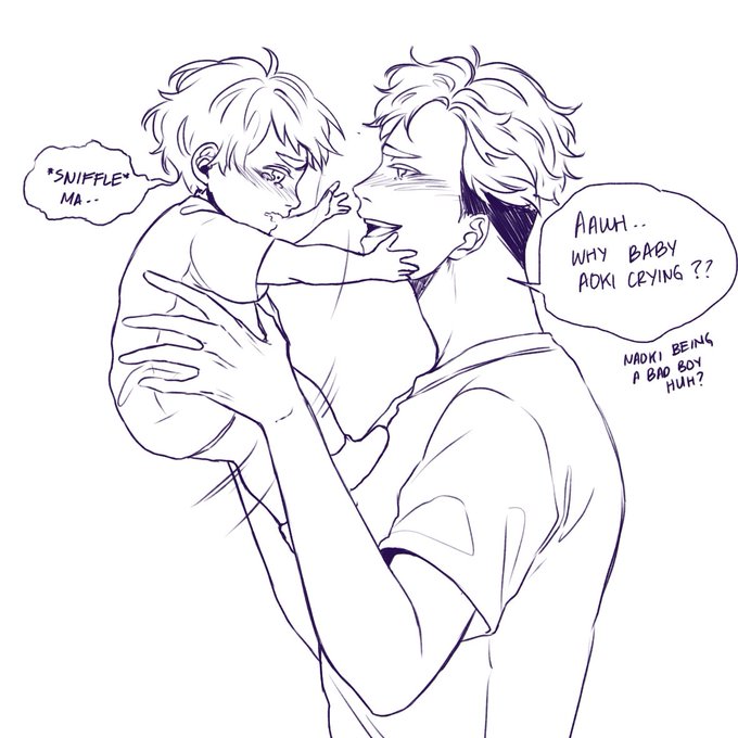 cw//omegaverse 

mamatsumu cooing his pup //punch walls 