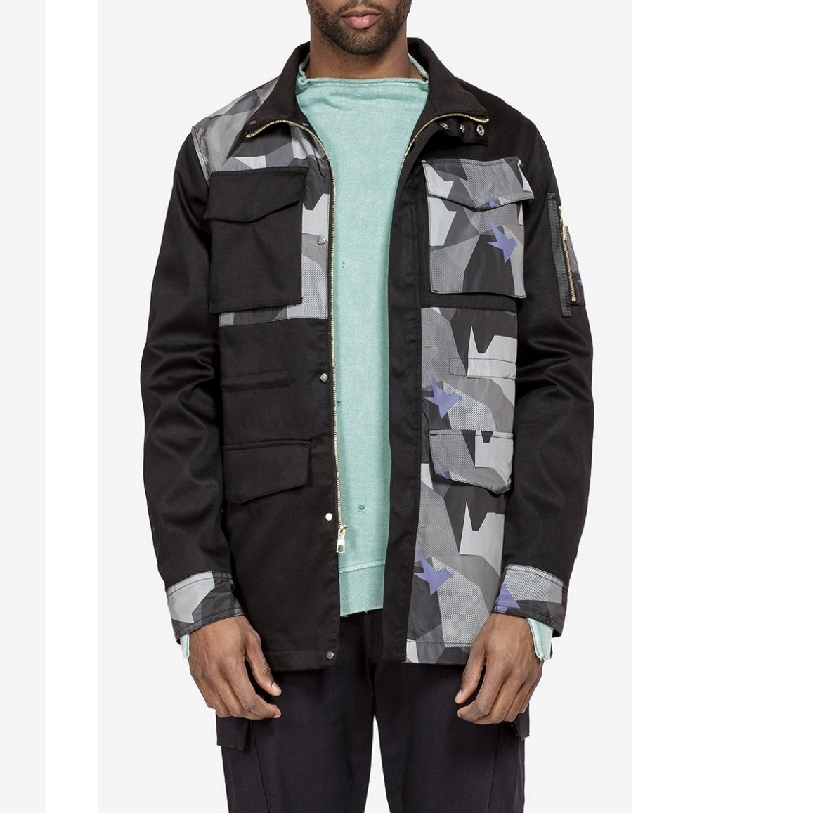 NinjaShip's tweet photo. Military Style Grey Camo Jacket, popular M65 pattern
#Military_jacket, #Mens_jacket, #Army_jacket, #Coats, #Mens_Fashion, #fashion 
https://t.co/BiuaFloDgH
Simplified collage m-65 with season's geometric camo.
zip and button closures with 2 chest pockets, 2 waist pockets, https://t.co/pnkNEaVUTq