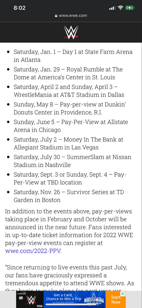 Wwe Raw Schedule 2022 In This Very Ring On Twitter: "@Wwe Has Announced Their Ppv Schedule For  2022. Some Very Notable Changes. What Do You Think Of This Announcement? # Wwe #Wweraw #Smackdown #Wwenxt #Aew #Aewdynamite #Aewrampage