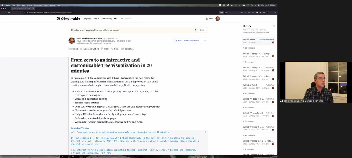 dagomezb's tweet image. #HappeningNow Observable: Quick and effective visualization prototyping with reactive notebooks @ieeevis @observablehq @vega_vis @duto_guerra @guerravis @d3js_org 
 #ieeevis #dataviz