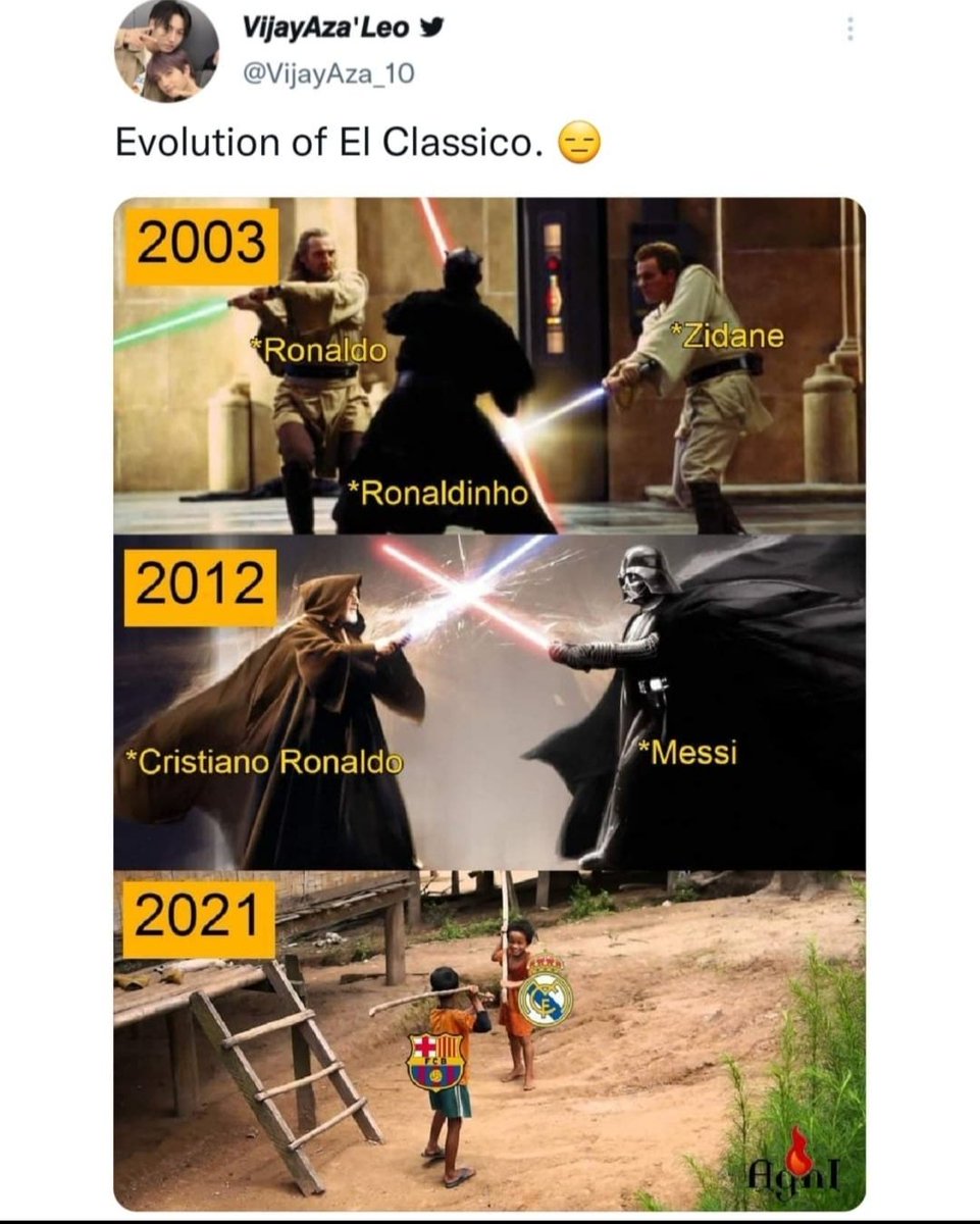fat_guy07's tweet photo. El classico these days 🥲🥲
#ElClasico https://t.co/qFIdJGmKiN