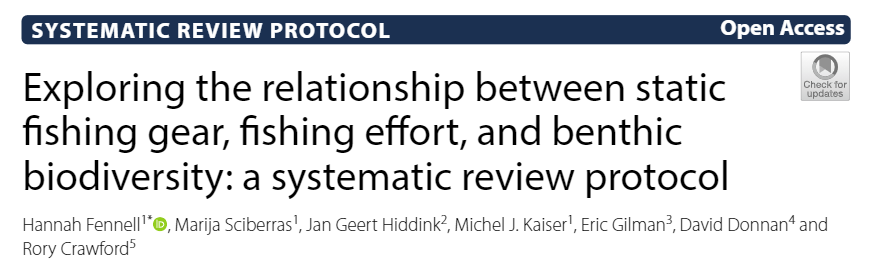 hlfennell's tweet photo. Excited to announce my first ever first-author paper which looks at the relationship between static #fishing gear and benthic #biodiversity has now been published. Read it for *free* here ➡ https://t.co/JSv8648pz1 https://t.co/PKYrDXmRo9