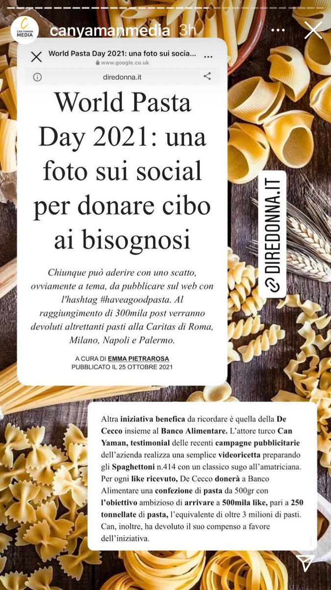 gf_lara's tweet photo. No puedo creerme que haya gente que sepa lo del #LikeSolidario de #DeCecco y #CanYaman en el #DiaMundialDeLaPasta y no lo haga. De ser así, desde mis principios, mi ética y mi condición humana, no lo acepto . No quiero gente así en mi vida y mucho menos que sea porque sale Can https://t.co/oMJAPI9loO
