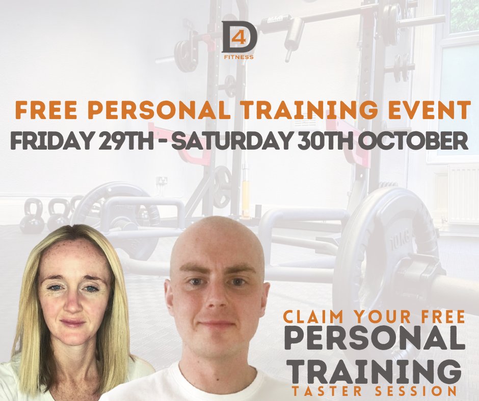 #FREE PERSONAL TRAINING EVENT THIS FRIDAY AND SATURDAY 

Bookings required. #warrington