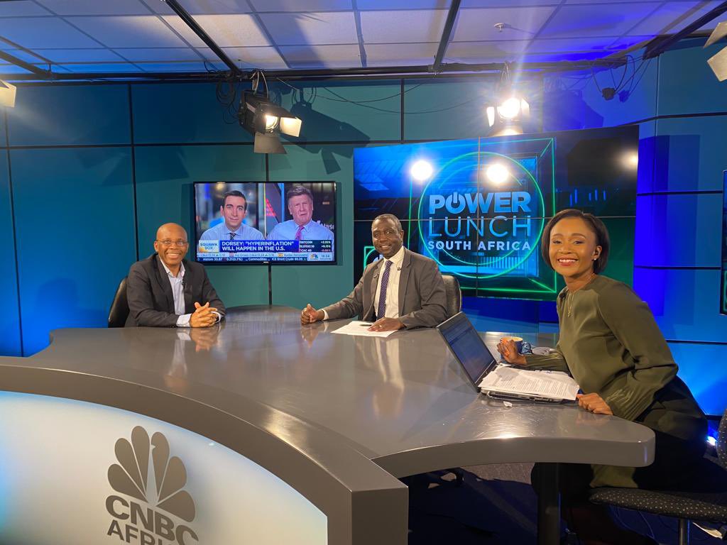 The CNBC Africa team was excited to host their first in studio guest. #ChooseVaccination #AltronResults