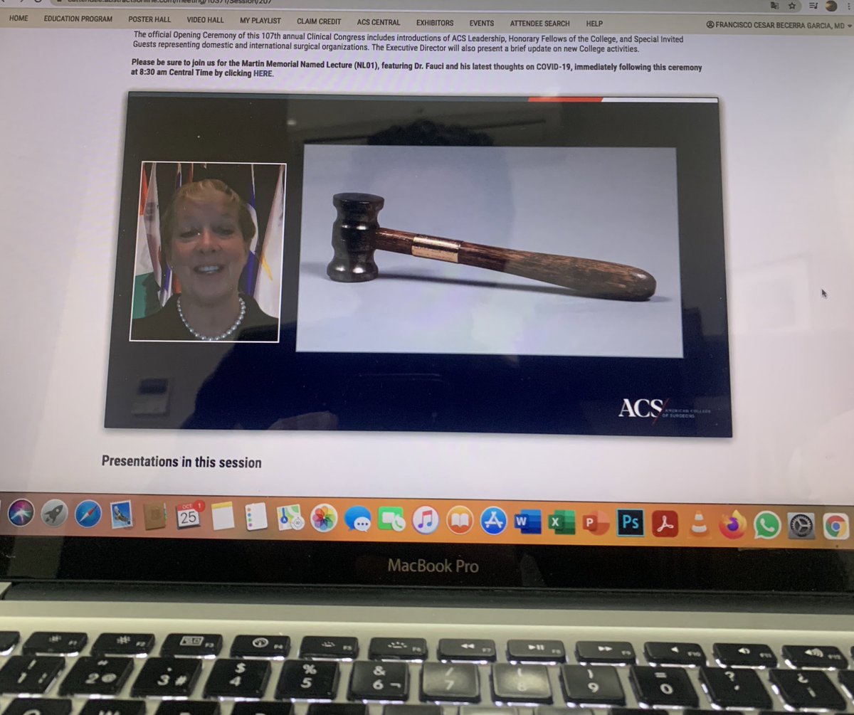 DoktormedMX's tweet image. Opening ceremony, so much to reflect about. Thank you @JFreischlag 
The @AmCollSurgeons Mallet was designed and used by Joseph Lister! 🤔Maybe we need more #Lister and a little less Halstead on our #surgicaleducation.  #ACSCC21