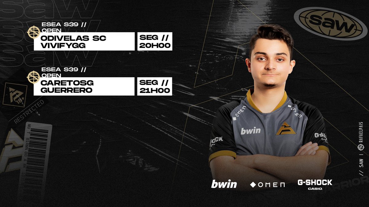 rafaelpaisgk's tweet photo. Hoje continuamos com o acompanhamento das equipas tugas na @ESEA!

16h @skadegg vs @TeamUniqueGG 
17h @OROGGESPORTS vs #Delusive
18h SKADE vs @MasonicGG 
19h @WSESPORTSPT vs @BabosGaming 
20h @OdivelasSC vs @VivifyGG 
21h @CaretosG vs @GamingGuerrero 

📺https://t.co/FTc3XD7vCR https://t.co/K5pBziYoSr