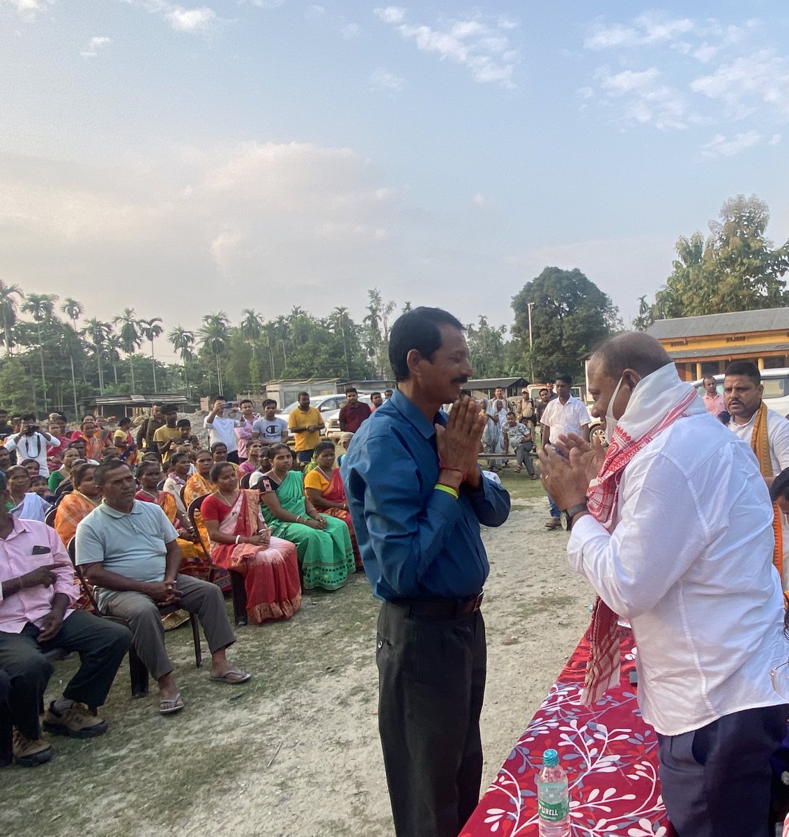 ParimalSuklaba1's tweet photo. Attended election meetings in Nagrijuli,Tamulpur for our NDA candidate Shri Jalen Daimary today. Satisfying to see the massive love &amp; support of people for BJP led NDA govt.Tamulpur shall witness a revolutionary era of development in the coming days under NDA leadership. https://t.co/ZoJlGiDl9u