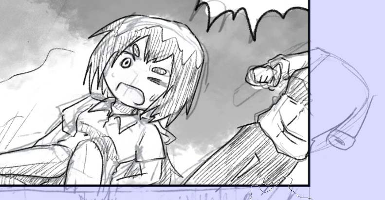 後ろの人をしっかり描くために必要な部分だけかいただけなんだけど普通に怖い 