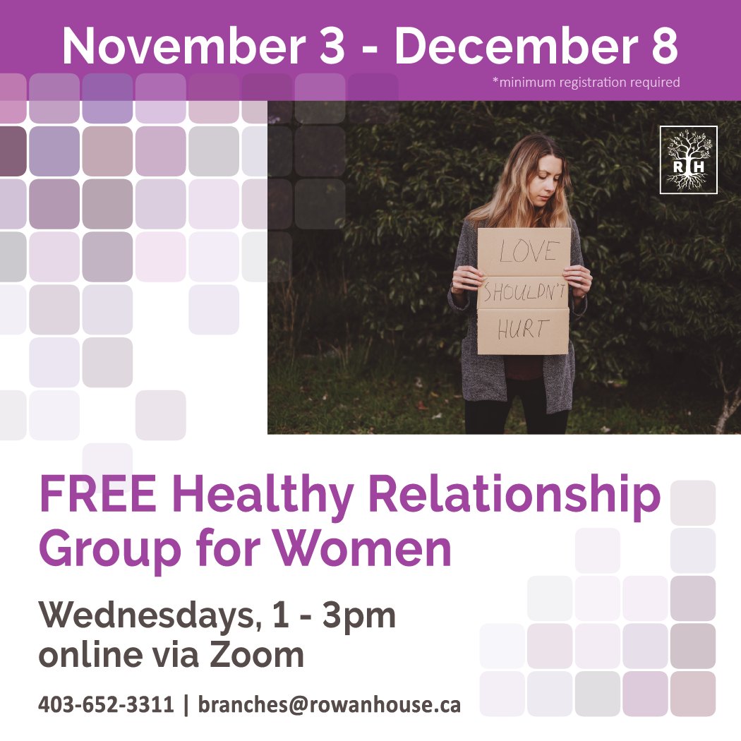 RowanHouse's tweet photo. ICYMI: our next #healthyrelationships group starts next week. Register for free today! More details at https://t.co/FRs442hms3
#healthyrelationshipsmatter #endabuse #fvpmab #supportgroup #loveshouldnthurt https://t.co/MZRq8x0zhu
