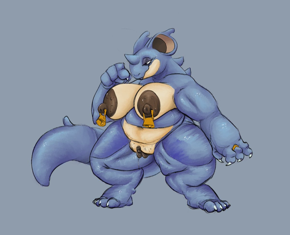 more coloring practice. this time with a nidoqueen who i think turned out a...