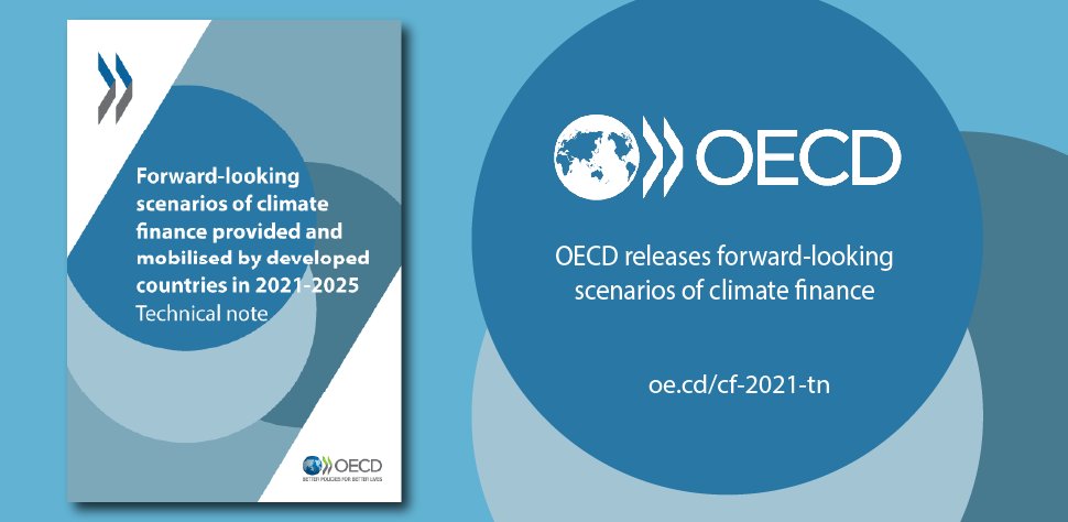 OECD's tweet photo. Ahead of #COP26 🌍⤵️

OECD releases forward-looking scenarios, showing #ClimateFinance provided &amp; mobilised by developed countries for #ClimateAction in developing countries likely to reach COP16 $100bn goal by 2023. @MathiasCormann 

📖Read the analysis👇
https://t.co/Pmuz4H4H6C https://t.co/t0P3EvATpj