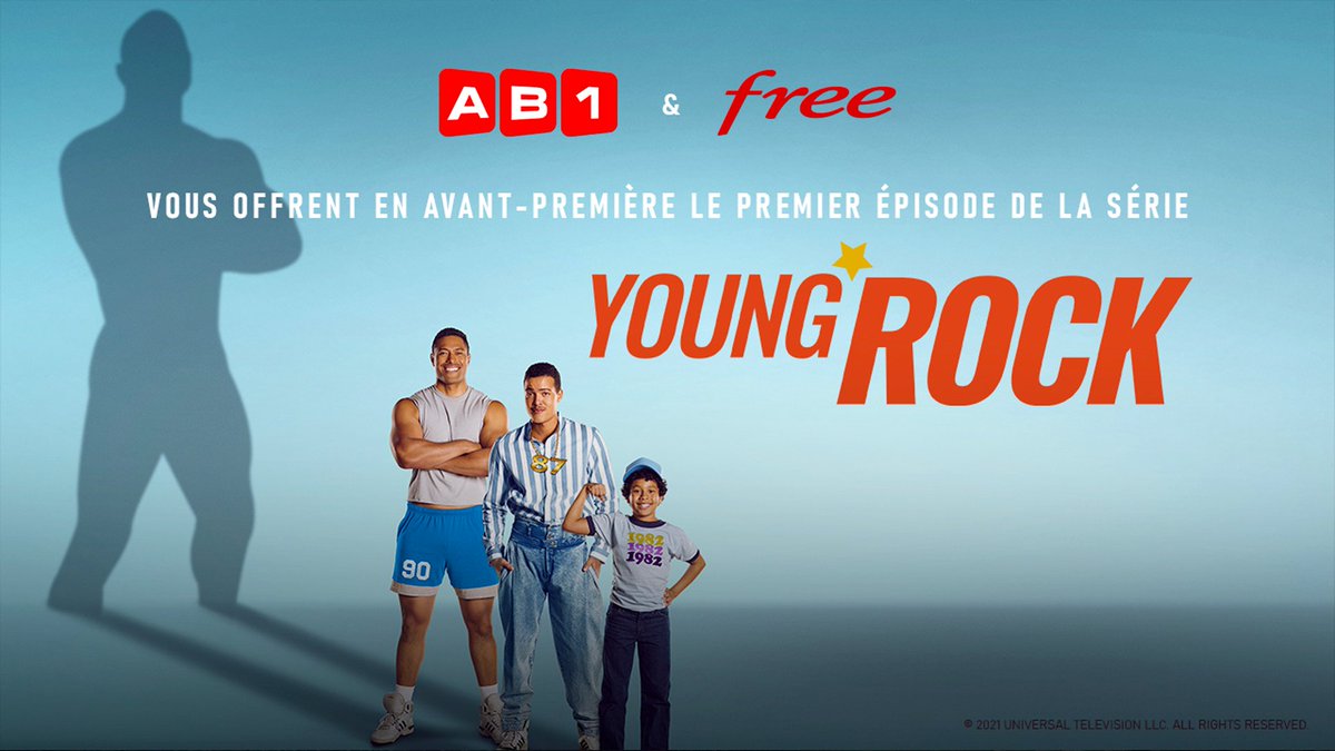 free's tweet photo. Free et la chaîne @AB1TV vous invitent à découvrir en avant-première, jusqu'au 01/11, la nouvelle série YOUNG ROCK, l’incroyable histoire de la superstar Dwayne Johnson​​​​​​​ ! 💪🤙
RDV directement sur l'AKTU Free de votre #Freebox ! https://t.co/7YJ0JWnXOq