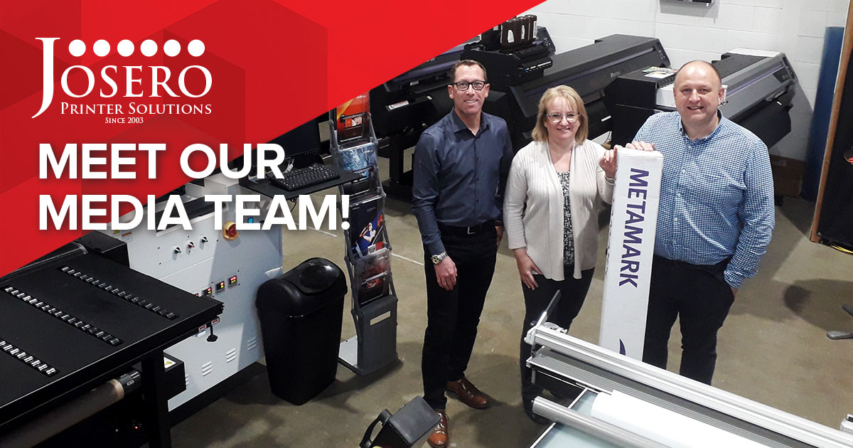joseroltd's tweet image. Presenting the amazing Josero Media Team! 🚀

Mitch, Nigel and Zoe are on hand to help you with all your media needs.

We're proud to be a @Metamarkuk partner, offering a range of #signvinyl #digitalvinyl &amp;amp; #laminate wide-format media.

Get in touch - 01954 232564/info@josero.com