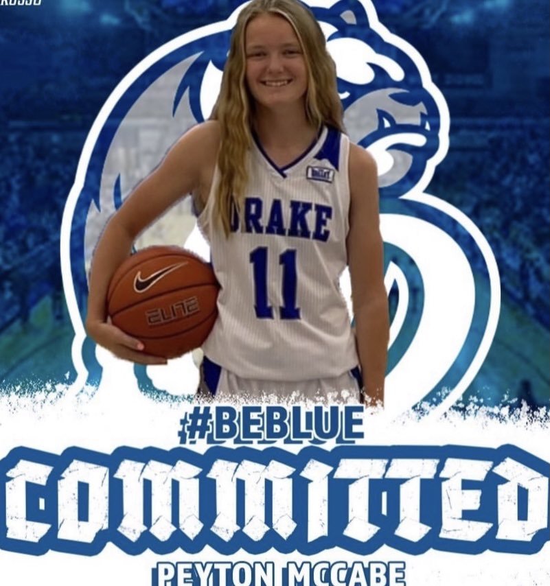 The McCabes are excited for Peyton as she committed to <a href="/DrakeWBB/">Drake Women's Hoops</a> and <a href="/DrakeCoachAP/">Allison Pohlman</a>!  Huge thanks to the <a href="/AllIowaAttack/">All Iowa Attack Girls</a> family and <a href="/SkuttGBB/">Skutt Catholic GBB 2025 State Champions</a> for all their continued support. Congrats P!