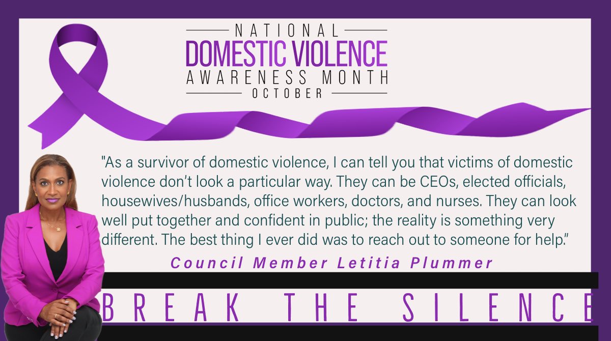 CMPlummer4's tweet photo. As a survivor of #DomesticViolence , I choose to #BreakTheSilence so that others can break the cycle of violence. Everyone knows someone who might need help. #Houston area resources attached. #houcouncil https://t.co/kFJJYTtt4H