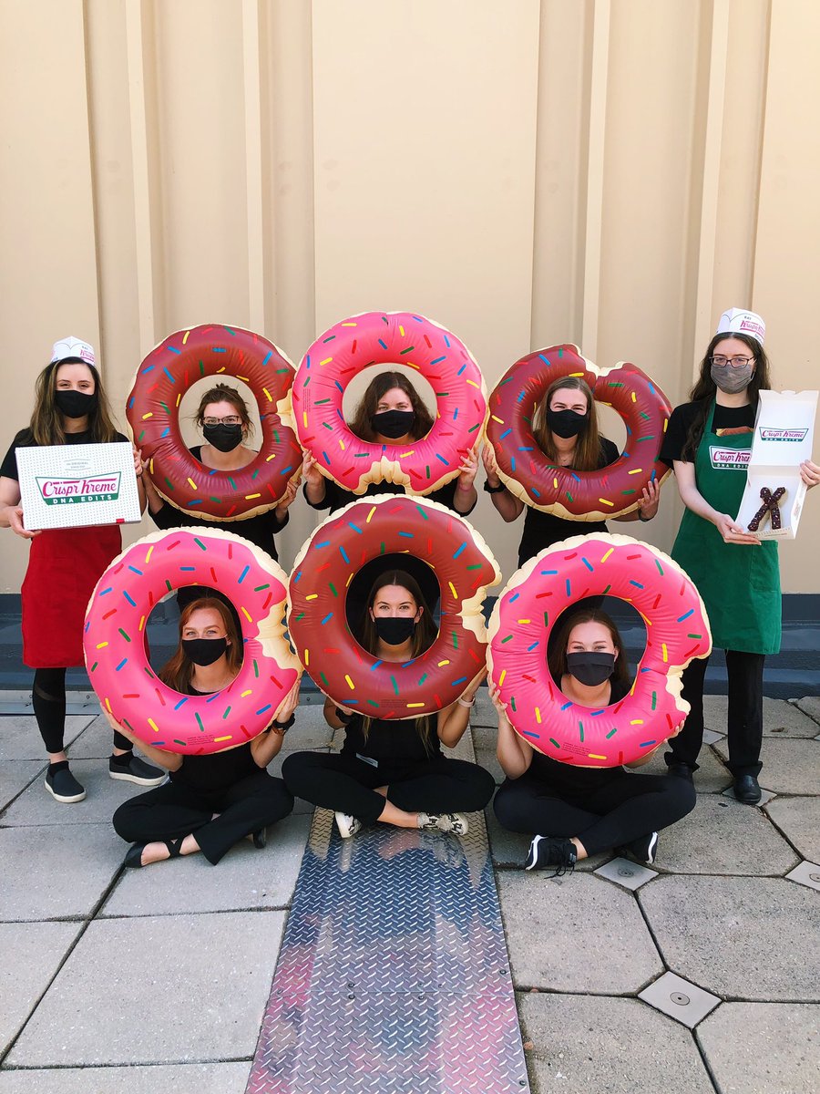 UABGCTP's tweet photo. DNA edits: hot now #Hallogene21 #GCchat #CrisprKreme @ASGCGP  

Please like our original tweet to help us keep the Hallogene trophy in Birmingham 🧬🤩 https://t.co/13UFUxzoad