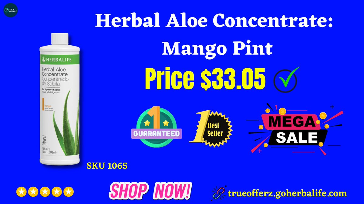 TrueofferzF's tweet photo. Herbal Aloe Concentrate: Mango Pint
Best Herbalife Products by Best Seller
Product SKU 1065
Price:-- $33.05

Visit link:--
https://t.co/19RYTqqZQF

#herbalifealoe #herbalifeConcentrate #mangopint
#herbalife #herbalife24 #herbalifeformula #healthy https://t.co/pYXEWUX5V9