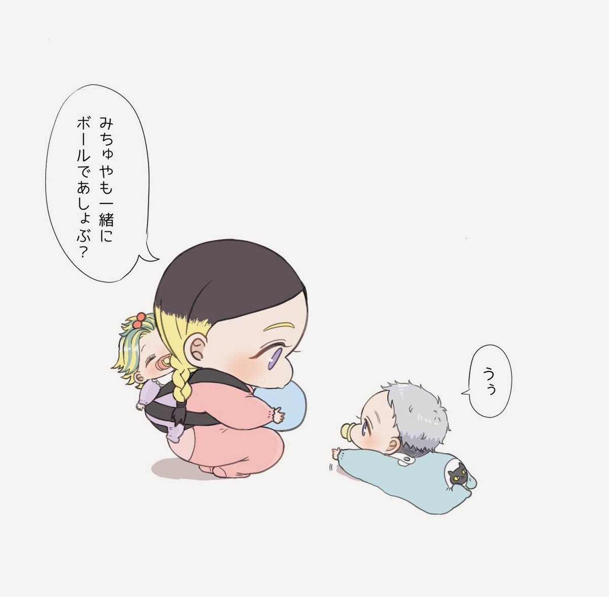 蘭みつ + 竜胆  🧸🍼

⚠️年齢層バラバラ⚠️

蘭ちゃん3歳
三ツ谷1歳
竜胆生後10ヶ月 