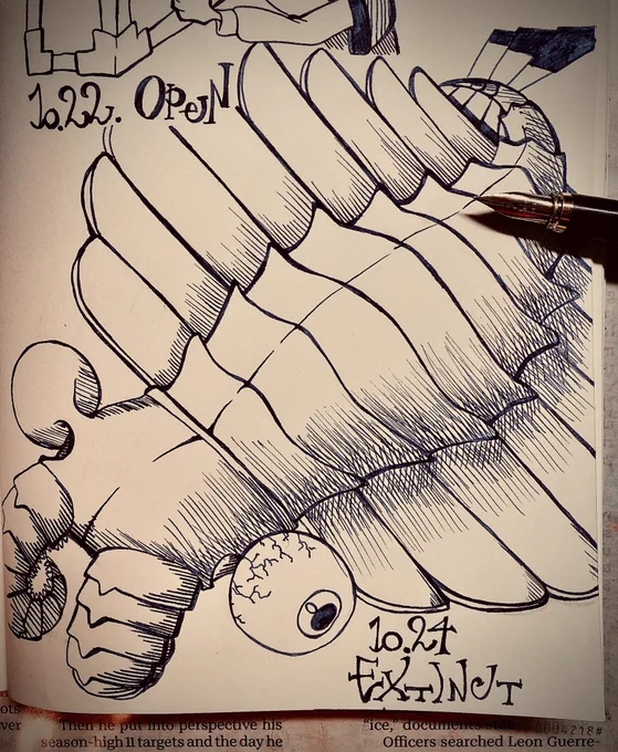 今日も今日とて上げる絵が無いので迫真アノマロカリスでも見てください 