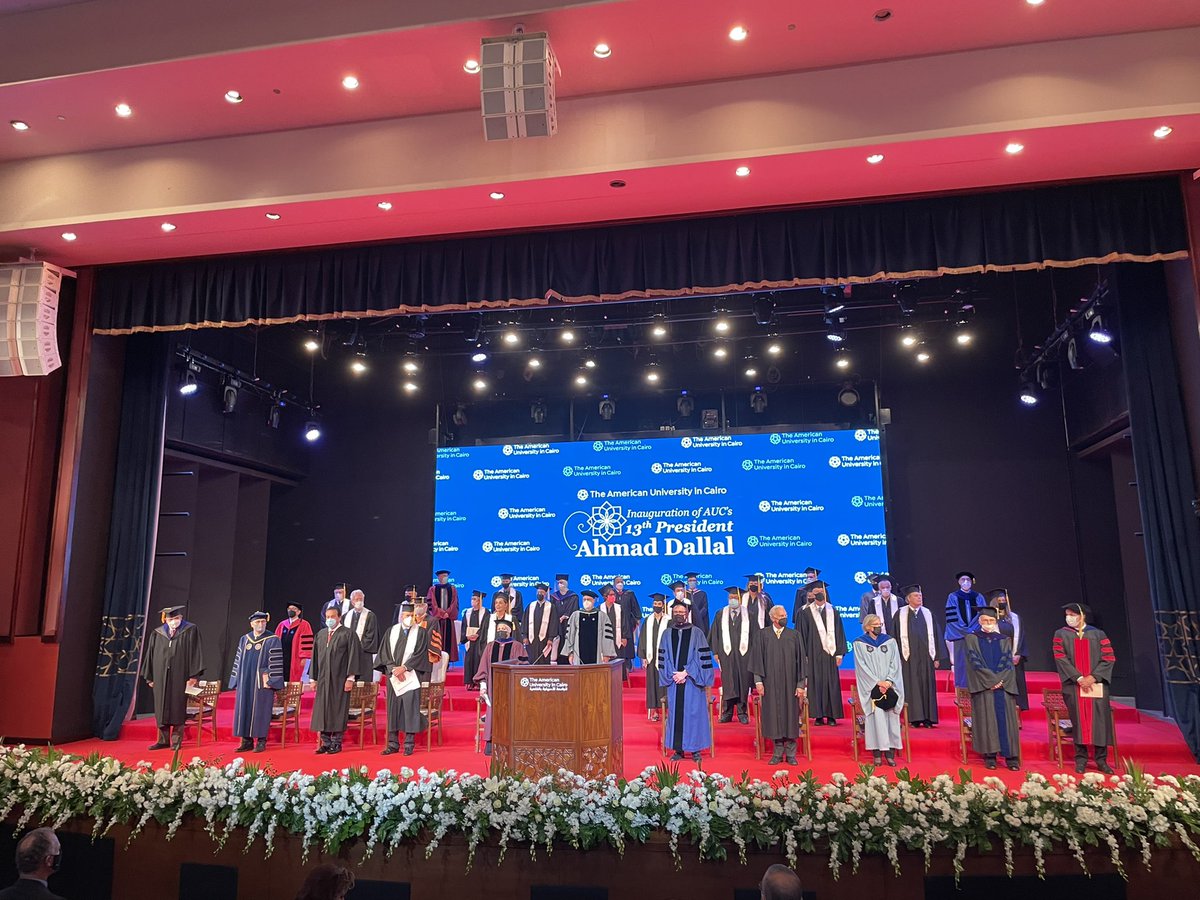 AUC's tweet photo. #LiveFromAUC: Tune in now to the #AUCInauguration ceremony here - https://t.co/IoCKyIIDaP https://t.co/msb404iwbR