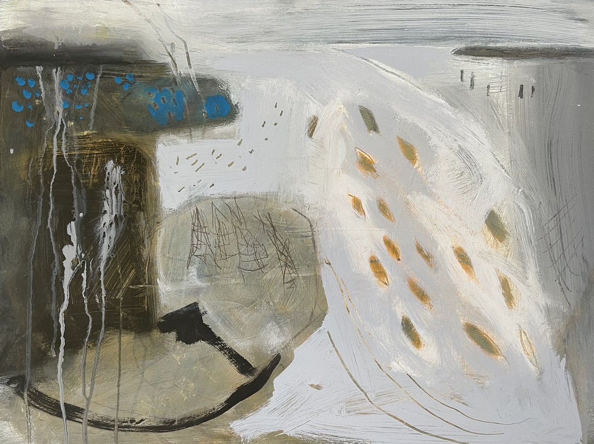 cramerpaintings's tweet photo. ‘Salmon Run’ recently sold at Coldharbour Gallery in Bristol. My thanks to whoever you are for deciding it had to be yours. My solo exhibition ‘Horizon Lines’ runs until November 12th 🙌🏻 #bristolartexhibition #bristolart #artcollector #severnestuary  #abstractart #femaleartist https://t.co/zdHGzmBpTv