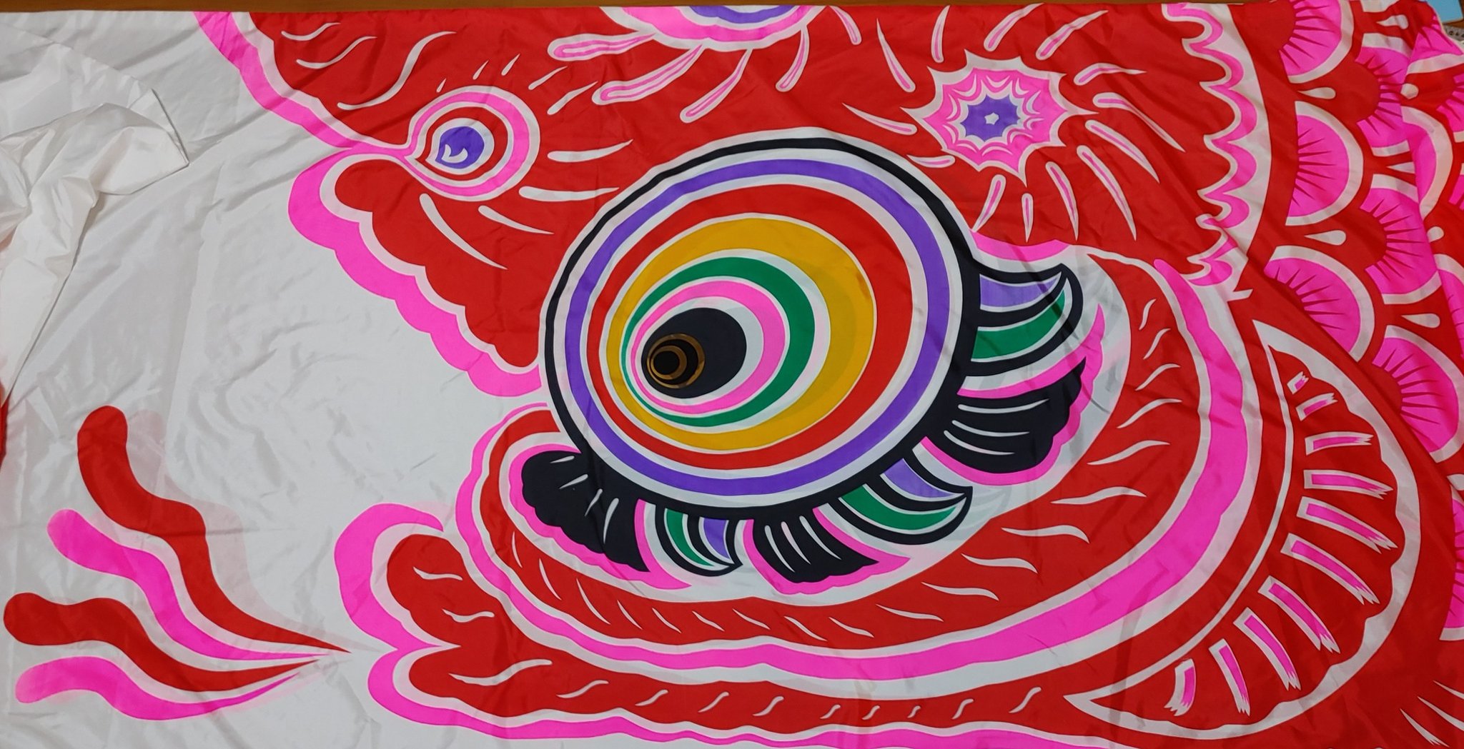 鯉のぼり 赤7m 中古品 正鯉 SHORI 天空 鯉のぼり SHORI 正鯉 端午印 青空