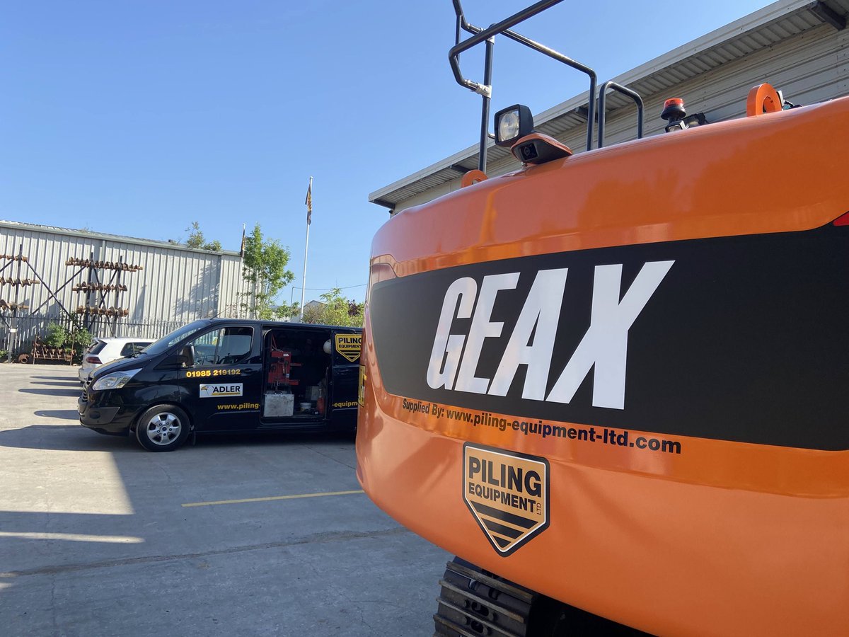October marks our 5 year anniversary with Geax!  
No matter where you are in the world chances are we will have the perfect piling rig solution for you. To view our complete range of GEAX machines, please take a look at our website. Or get in touch with us today 01985 219192 😀