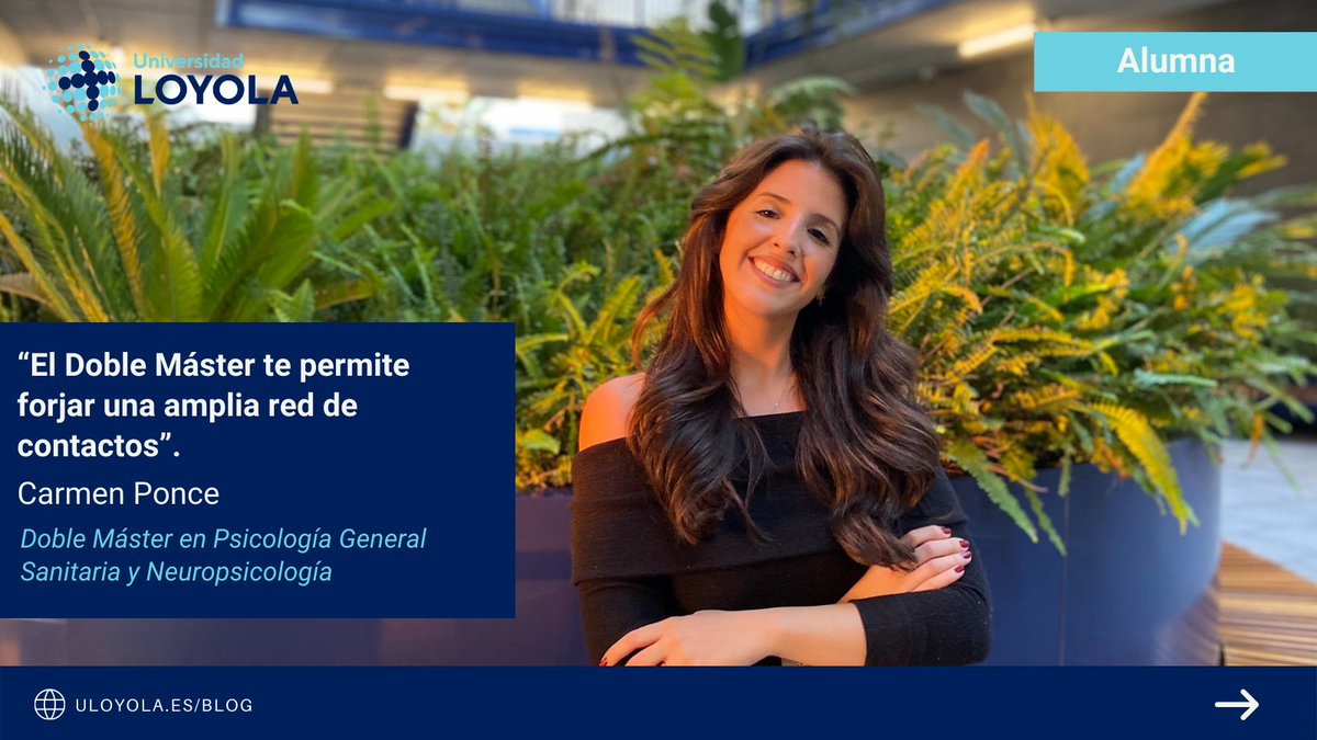 LoyolaMasteres's tweet photo. @CarmenPonceLque ha elegido la Neuropsicología porque "conocer el comportamiento humano a nivel cerebral te permite entender aún mejor a las personas y su forma de responder a su experiencia interna y externa". 🧠
+ ℹ️ sobre el Máster y su experiencia en https://t.co/WT3WzrZp5o https://t.co/IlgdwH86te