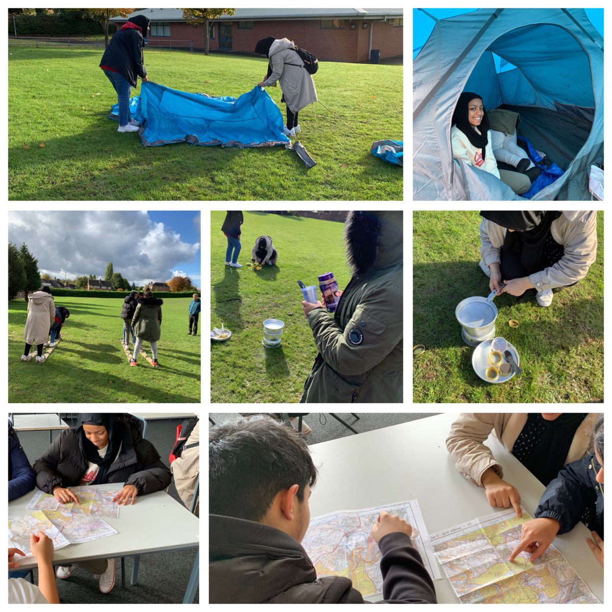 acroydon_teach's tweet photo. Year 11 getting their ‘Bronze’ on the go. Day 1 nearly completed. Setting up camp, making their food, team-building and navigation.  @csh_mr #DukeofEdinburgh #Bronze #DukeofEdinburghbronze https://t.co/zdy88Yv4ic