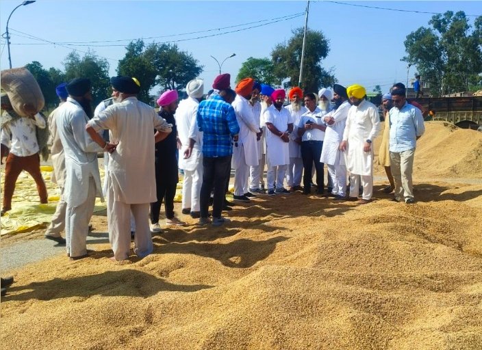 AapAbhishekGaur's tweet photo. ਅੱਜ "ਆਮ ਆਦਮੀ ਪਾਰਟੀ"ਡੇਰਾ ਬਾਬਾ ਨਾਨਕ ਦੀ ਟੀਮ ਨੇ ਮੰਡੀਆ ਦਾ ਦੌਰਾ ਕੀਤਾ  || 
ਕਿਸਾਨਾਂ ਦੀਆਂ ਸਮੱਸਿਆਵਾਂ ਸੁਣੀਆਂ ਅਤੇ ਉਨ੍ਹਾਂ ਨੂੰ ਵਿਸ਼ਵਾਸ ਦਿਵਾਇਆ ਕਿ "ਆਮ ਆਦਮੀ ਪਾਰਟੀ" ਕਿਸਾਨਾਂ ਦੇ ਨਾਲ ਖੜੀ ਆ!
ਸਿਨੀਅਰ ਆਗੂ ਰਣਜੇਤ ਸਿੰਘ ਬਾਠ ,ਗੁਰਦੀਪ ਸਿੰਘ ਰੰਧਾਵਾ, ਚੰਨਣ ਸਿੰਘ ਖਾਲਸਾ ਆਦਿ ਹਾਜਰ ਰਹੇ!
@ArvindKejriwal
@AAPPunjab https://t.co/siIpFCCt1N