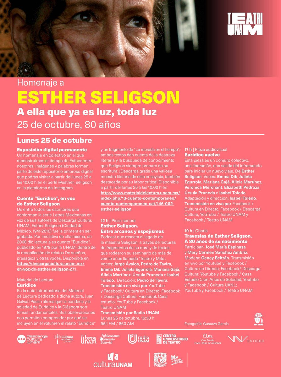 Celebramos tus 80 años, como te mereces. 
¡Feliz Cumpleaños, amada Esther! 
❣️❣️❣️❣️❣️❣️❣️❣️❣️❣️❣️❣️❣️❣️ 
<a href="/teatrounam/">Teatro UNAM</a> <a href="/alicia_am/">Alicia Male</a> <a href="/isabelodelot/">Isabel Toledo</a> <a href="/PedrodeTavira/">Pedro de Tavira</a>
