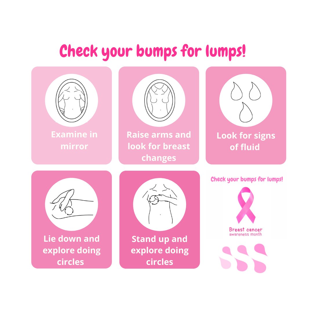 Have you checked your bumps for lumps yet?
Breastcancer.org has a very helpful resource which shows you how to do a breast self-exam in five easy steps - breastcancer.org/symptoms/testi…
Click here to let us know you've checked! sixsense.typeform.com/checkyourbumps
#BreastCancerAwarenessMonth