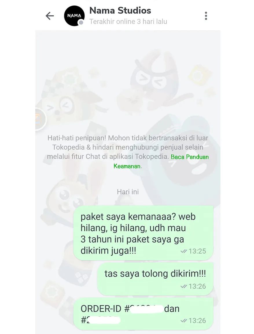 txtdarionlshop's tweet photo. Pre Order hingga 3 tahun, barang tak kunjung dikirim. https://t.co/2JB0yxJEsD