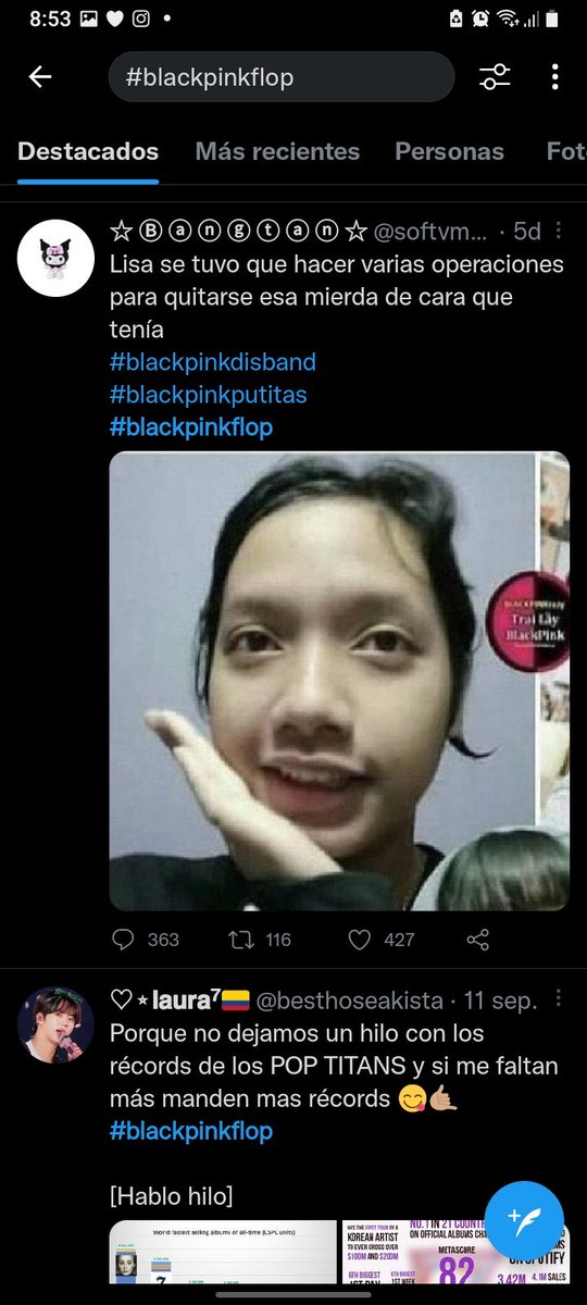 abbcitaa's tweet photo. Comentarios tan discriminatorios y ESTUPIDOS ¿son necesarios?, no saben cuanto los odio. 

#blackpinkdiamond #blackpinkdiscography #blackpinkdivine https://t.co/ebVV1ZhymU