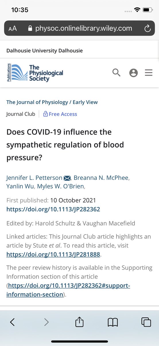 Jen_Petterson's tweet photo. Check out our Journal Club article in @JPhysiol highlighting the article ‘COVID-19 is getting on our nerves: sympathetic neural activity and haemodynamics in young adults recovering from SARS-CoV-2’ from @nina_stute https://t.co/a1MKzQZPXe https://t.co/TSvqpT7JIy