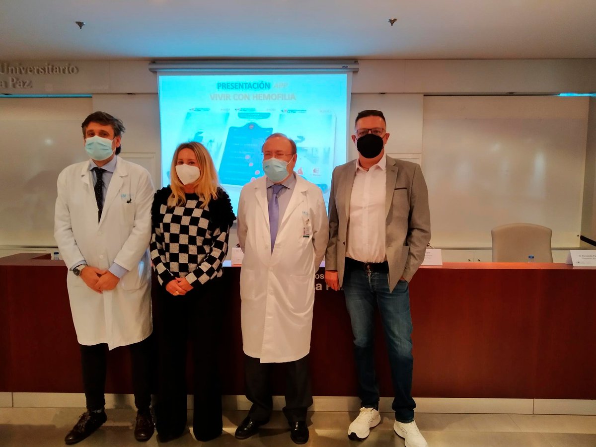 Beatrizperales8's tweet photo. 🎙️Hoy hemos participado en la presentación de la app 'Vivir con Hemofilia', que ha desarrollado @Sobi_Iberia para el Hospital La Paz.

📲Una app para contribuir a mejorar la calidad de vida de los pacientes con #hemofilia. https://t.co/pOHaneul5j