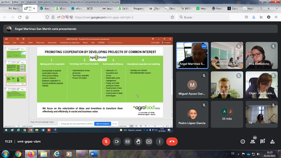 CTCAlimentacion's tweet photo. 👩💻🧑💻Reunión de lanzamiento del #proyecto #Agro2Circular
▶️Nuestros responsables de Medio Ambiente, Miguel Ayuso y de OTRI, Ángel Martínez y la técnico Sofía Martínez participan en la presentación del proyecto https://t.co/8UBSdlCY6n