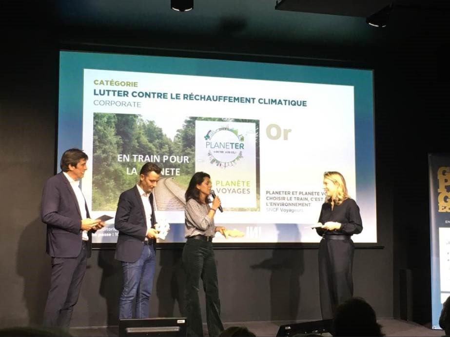 francoisgabart's tweet photo. Vendredi dernier, le prix de la Good Economie était remis à Planète Voyages/ @SNCF !👇
Les programmes #PlaneTer et #PlanèteVoyages remportent l'or dans la catégorie « Lutter contre le réchauffement climatique »👏👍
#sncf #mobilité #energie #merconcept https://t.co/EoJCXrezkL
